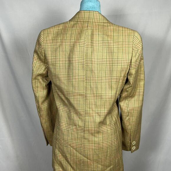 Vintage Women’s Aquascutum of London Plaid Wool Blazer (Made in Canada) small - Picture 3 of 8